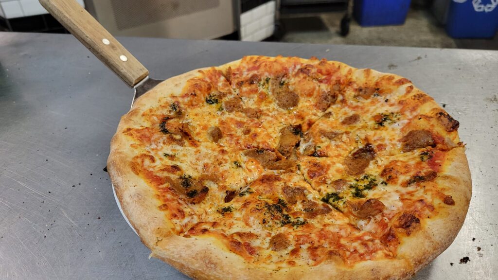 Chorizo sausage pizza Mothers Pizza Halifax Ns Mothers Pizza